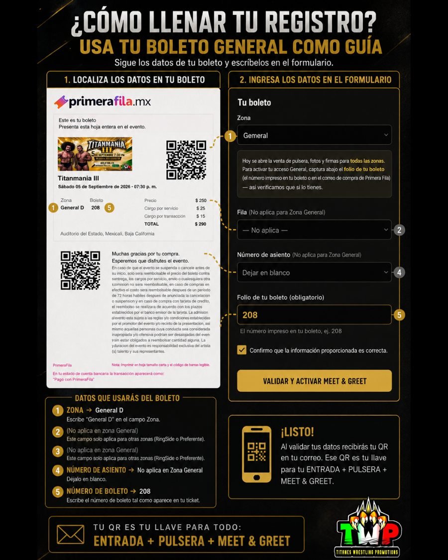 Guía de registro zona General